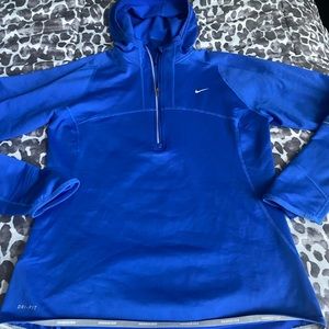 Nike Dri Fit running 1/4 zip hoodie Sz MD